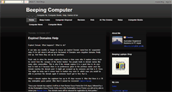 Desktop Screenshot of beepingcomputer.net