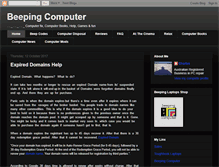 Tablet Screenshot of beepingcomputer.net